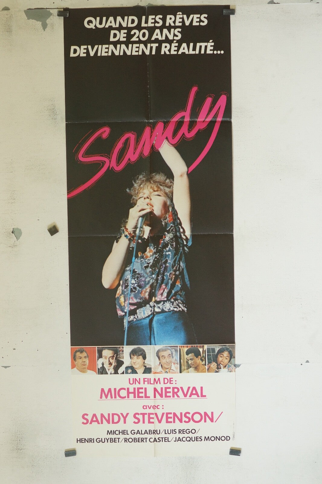 SANDY POSTER ORIGINAL 60x160 SANDY STEVENSON – MICHEL GALABRU