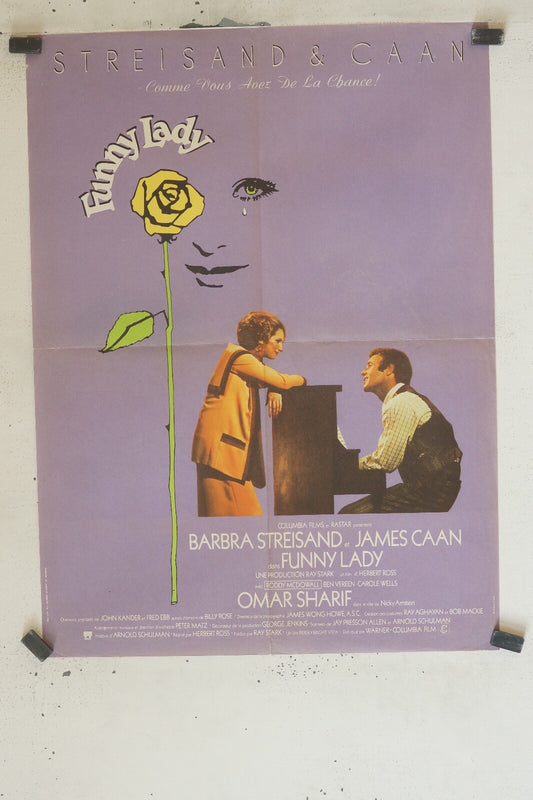 FUNNY LADY MOVIE POSTER ORIGINAL 60 X 80 STREISAND & CAAN