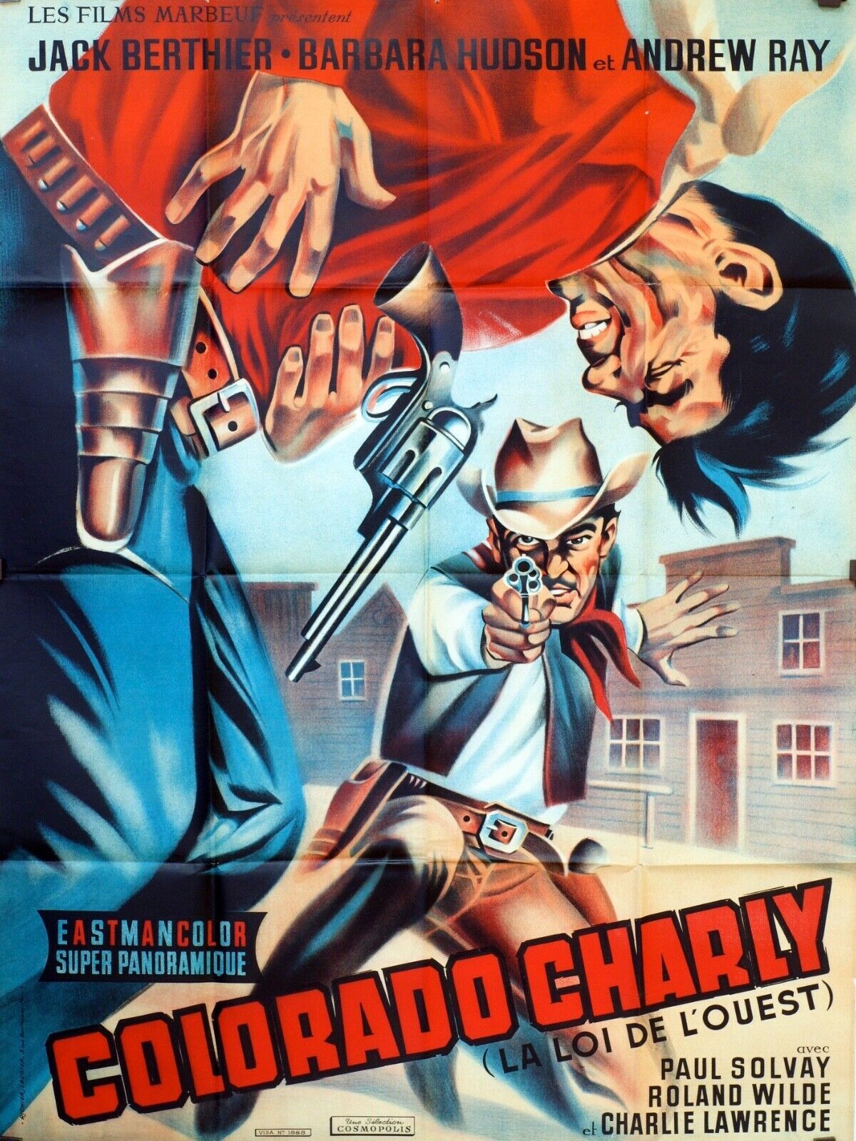 COLORADO CHARLY MOVIE POSTER ORIGINAL 120x160 JACK BERTHIER