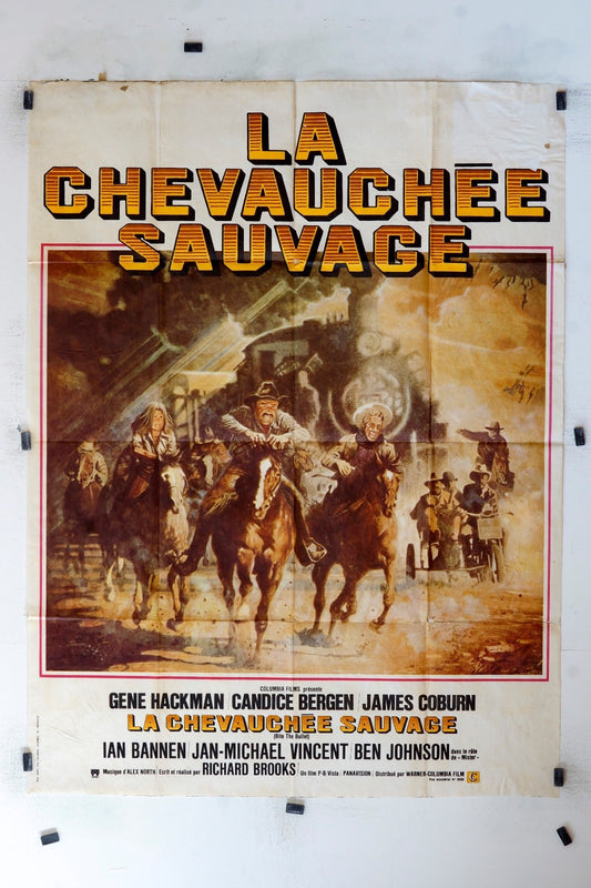 LA CHEVAUCHÉE SAUVAGE GENE HACKMAN ORIGINAL MOVIE POSTER 120x160