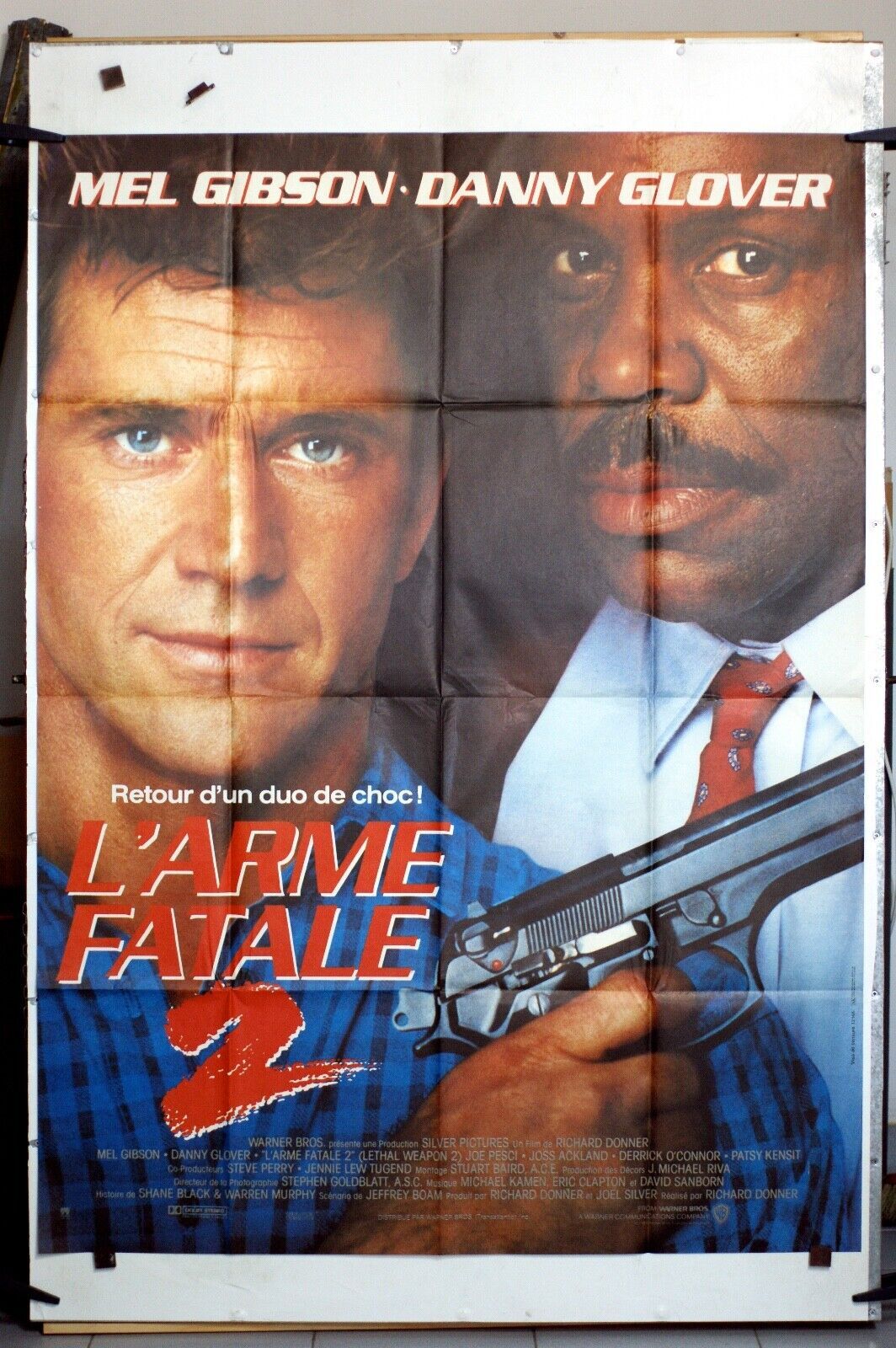 L’ARME FATALE ORIGINAL MOVIE POSTER 120x160 MEL GIBSON