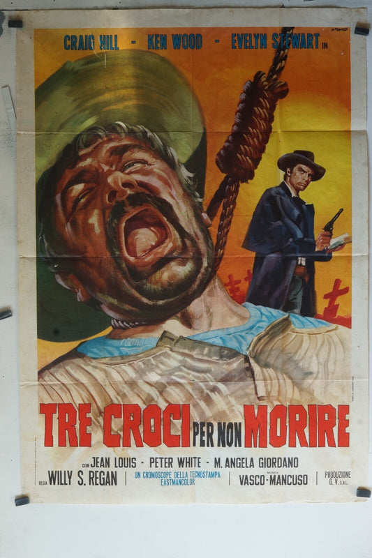  TRE CROCI PER NON MORIRE ORIGINAL 120x160 