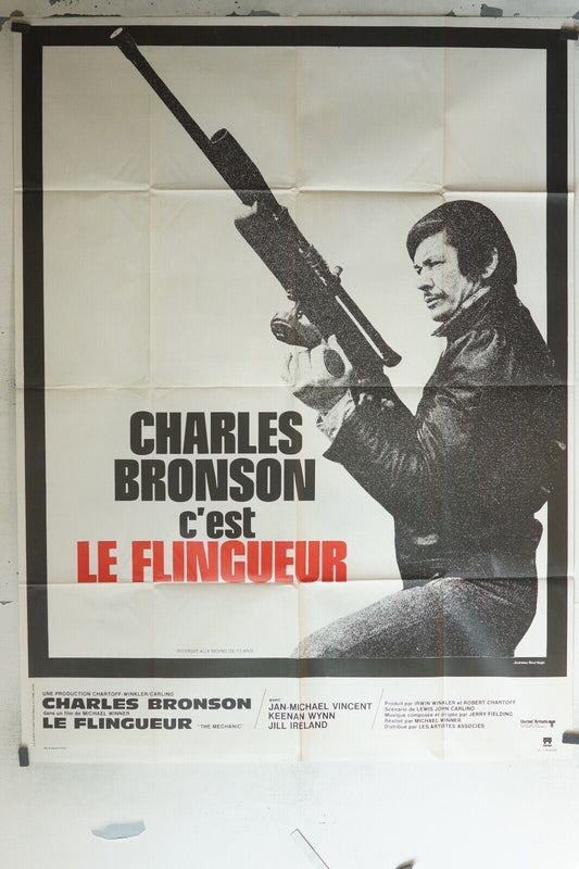 LE FLINGUEUR MOVIE POSTER ORIGINAL 120x160 CHARLES BRONSON