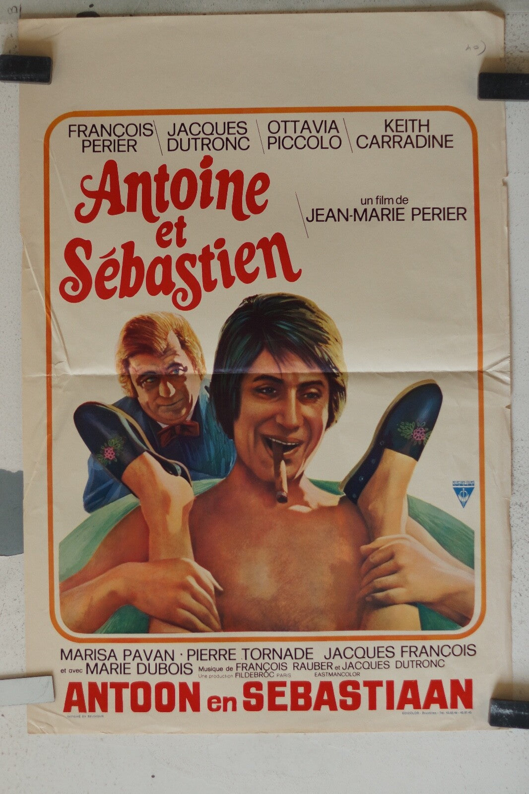 ANTOINE ET SEBASTIEN (BELGE) MOVIE POSTER ORIGINAL 55x36 François Périer