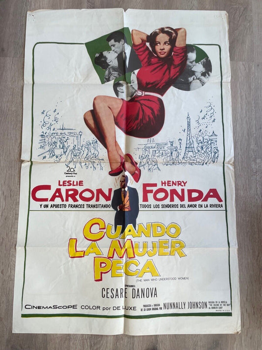 CUANDO LA MUJER PECA 70X100 original LESLIE CARON