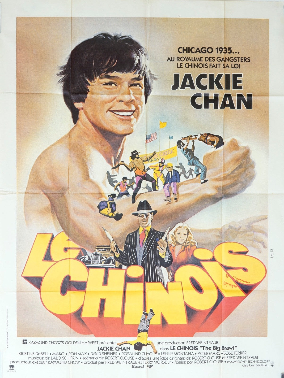 LE CHINOIS JACKIE CHAN MOVIE POSTER ORIGINAL (120x160)