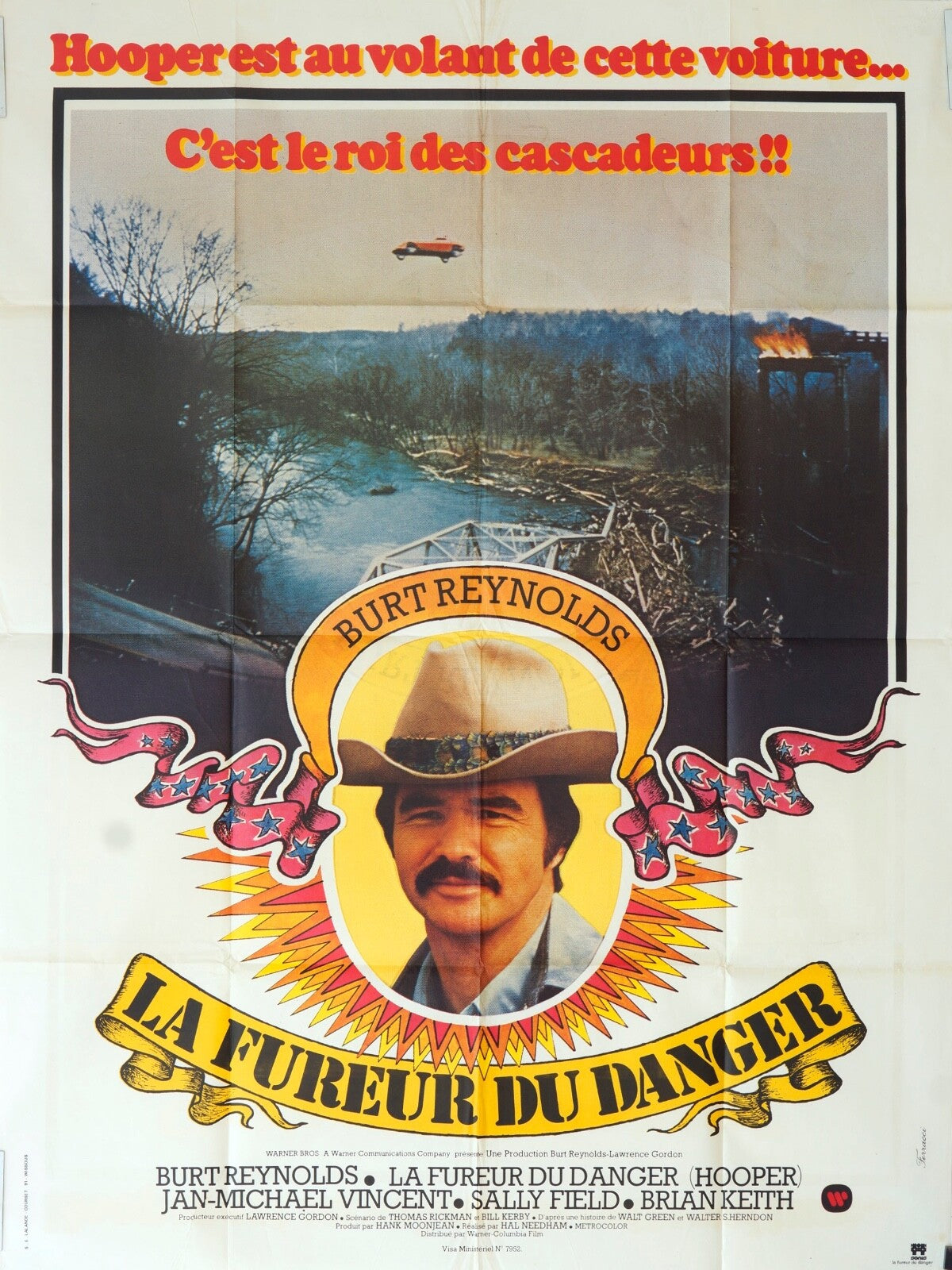 LA FUREUR DU DANGER ORIGINAL MOVIE POSTER 120x160 TAYLOR HACKFORD