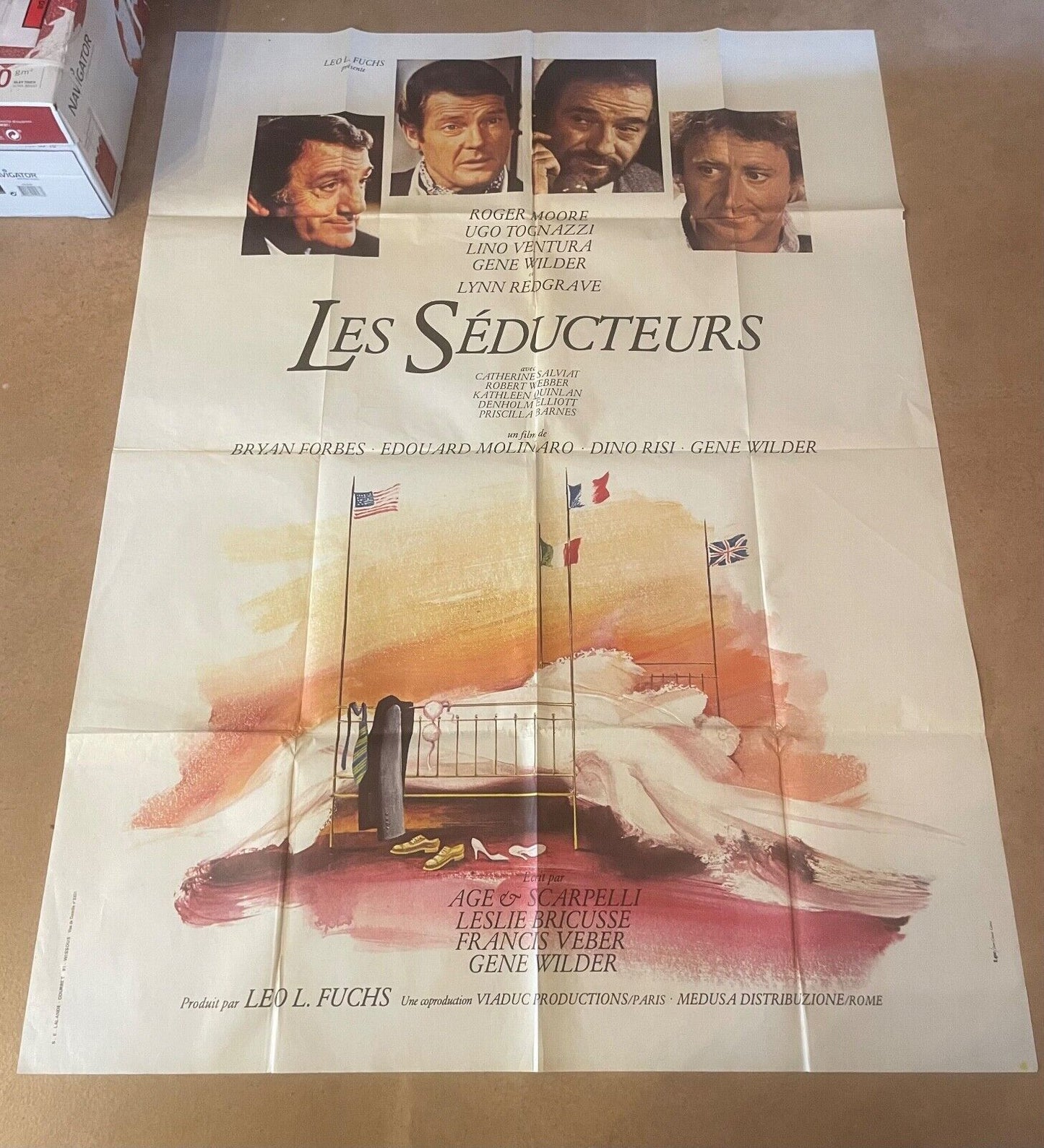 LES SÉDUCTEURS MOVIE POSTER ORIGINAL 120x160 ISABELLE HUPPERT