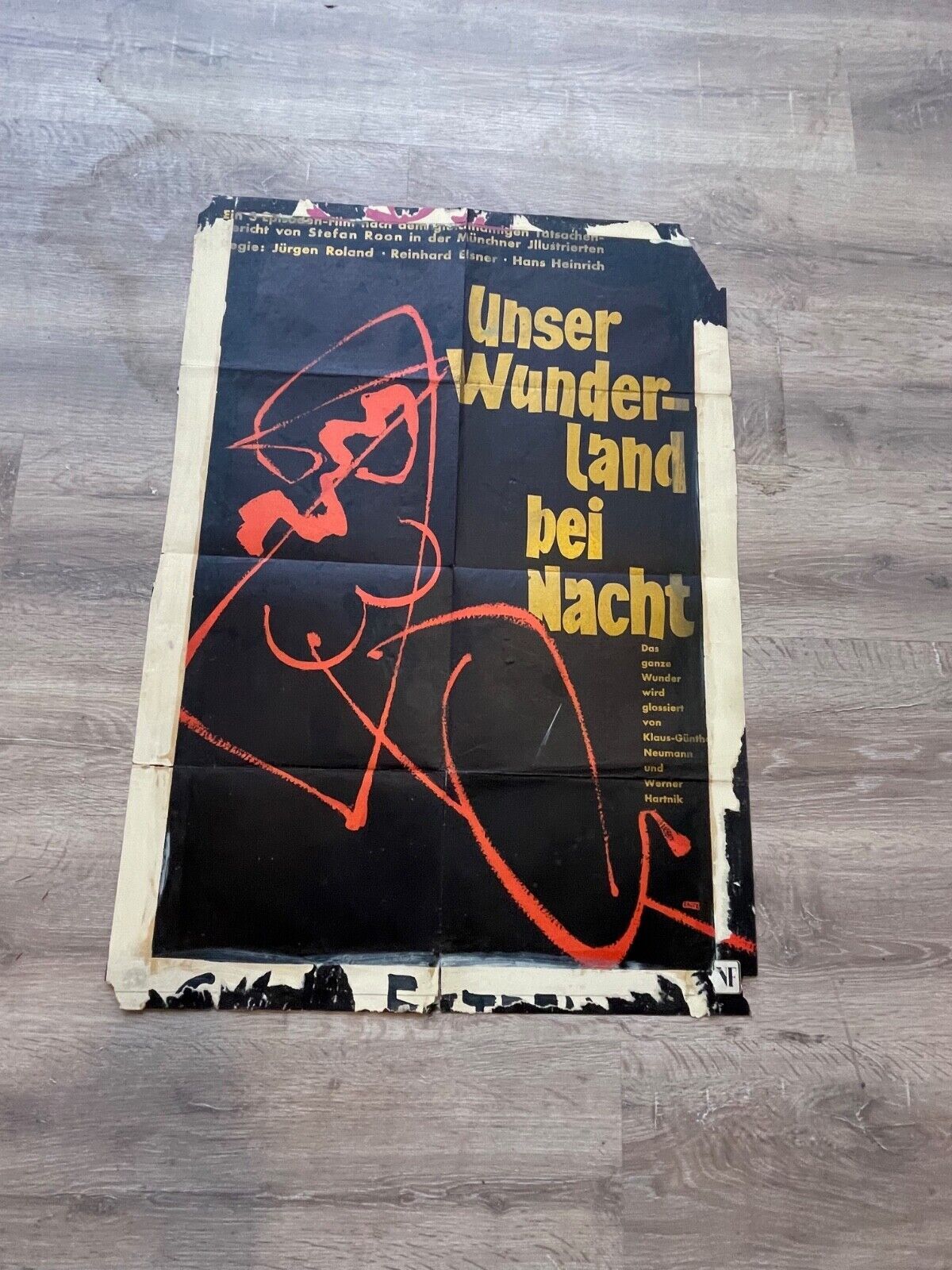 UNSER WUNDER-LAND BEI NACHT ORIGINAL MOVIE POSTER 70x100 JURGEN ROLAND