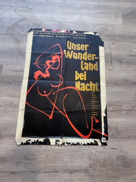 UNSER WUNDER-LAND BEI NACHT ORIGINAL MOVIE POSTER 70x100 JURGEN ROLAND