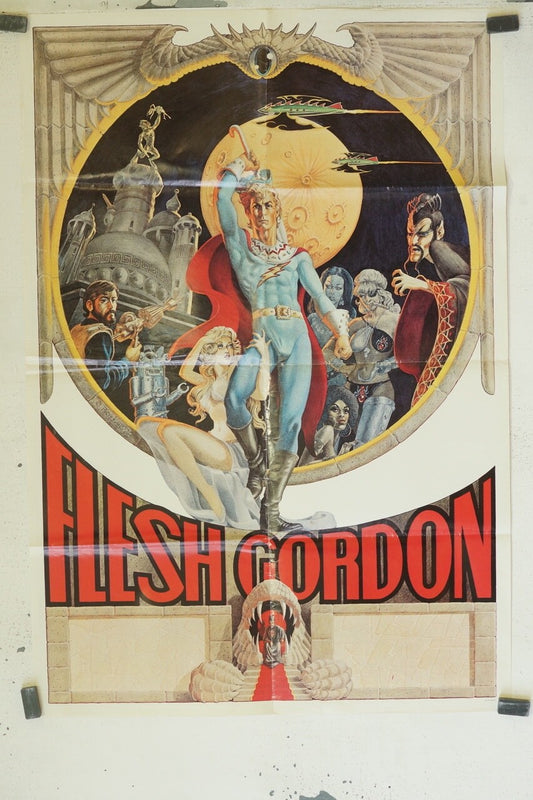 FLESH GORDON 70x100 ORIGINAL MOVIE POSTER JASON WILLIAMS