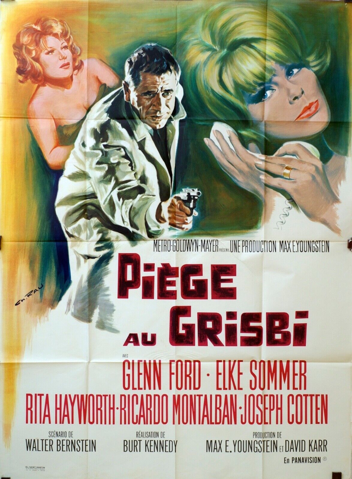 PIÈGE AU GRISBI MOVIE POSTER ORIGINAL 120x160 GLENN FORD