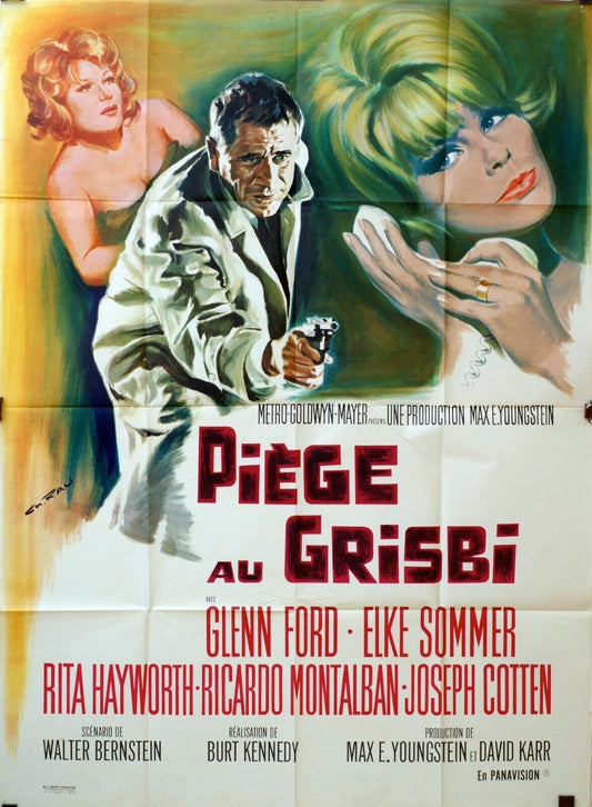 PIÈGE AU GRISBI MOVIE POSTER ORIGINAL 120x160 GLENN FORD