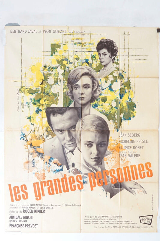 LES GRANDES PERSONNES MOVIE POSTER ORIGINAL 120x160 ANNIBALE NINCHI