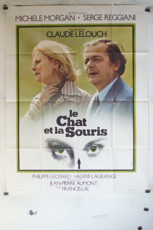CHAT ET LA SOURIS (LE) MOVIE POSTER ORIGINAL (120x160) Reggiani & Michele morgan