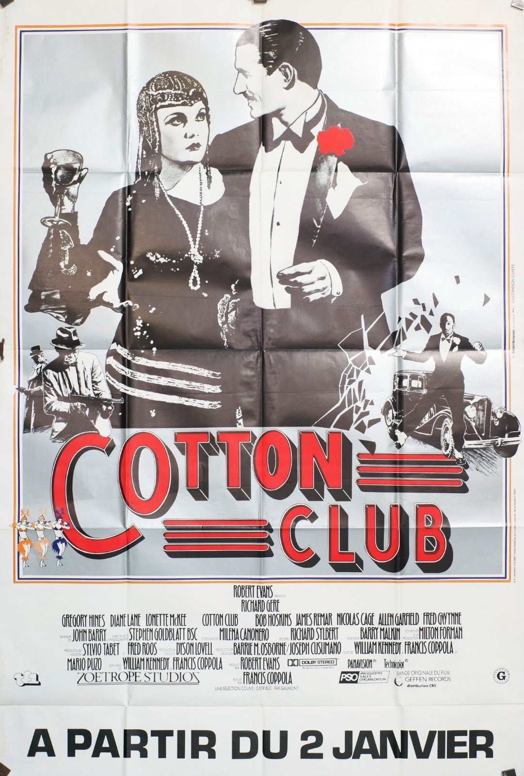 COTTON CLUB ROBERT EVANS POSTER ORIGINAL 120x160