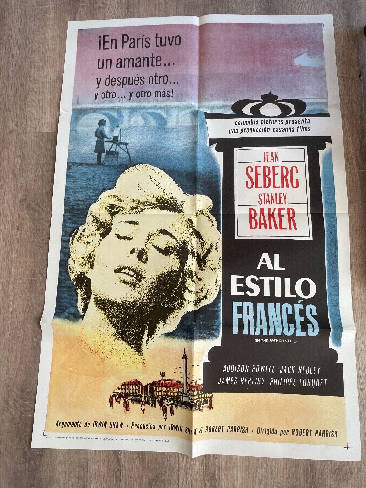 AL ESTILO FRANCES 70X100 originale JEAN SEBERG