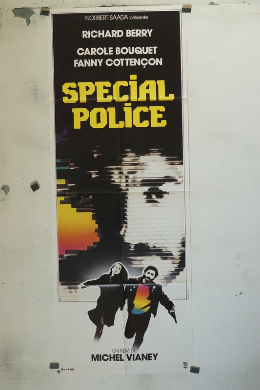 SPÉCIAL POLICE POSTER ORIGINAL 60x160 RICHARD BERRY – CAROLE BOUQUET