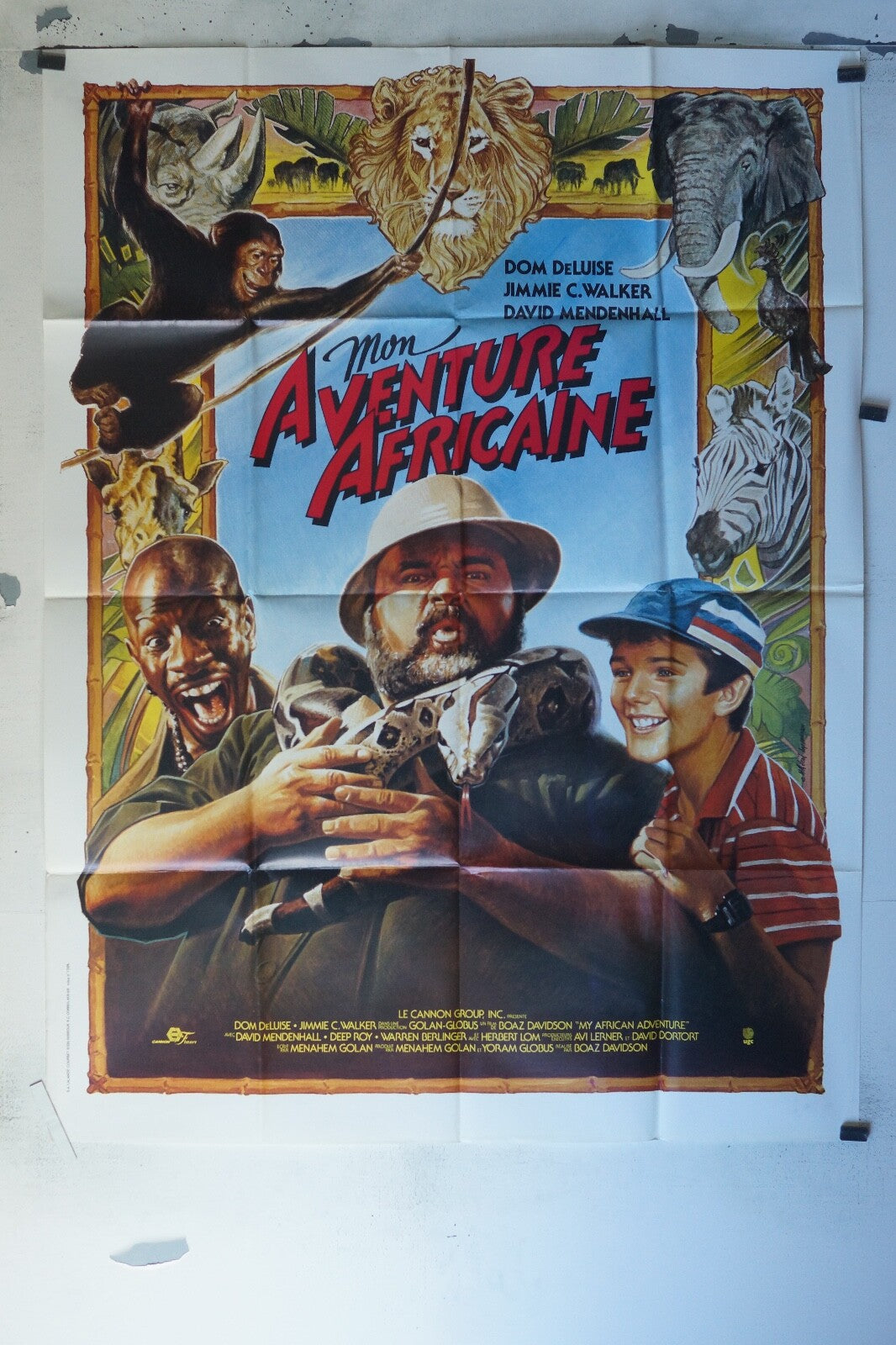 MON AVENTURE AFRICAINE MOVIE POSTER ORIGINAL 120x160 DOM DE LUISE