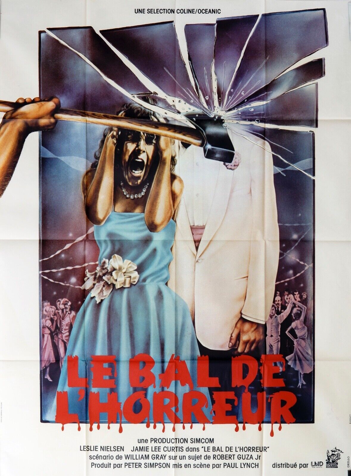 LE BAL DES HORREURS MOVIE POSTER ORIGINAL 120x160 LESLIE NIELSEN