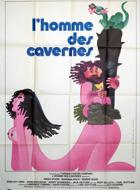 L’HOMME DES CAVERNES SHELLEY LONG MOVIE POSTER ORIGINAL 120x160