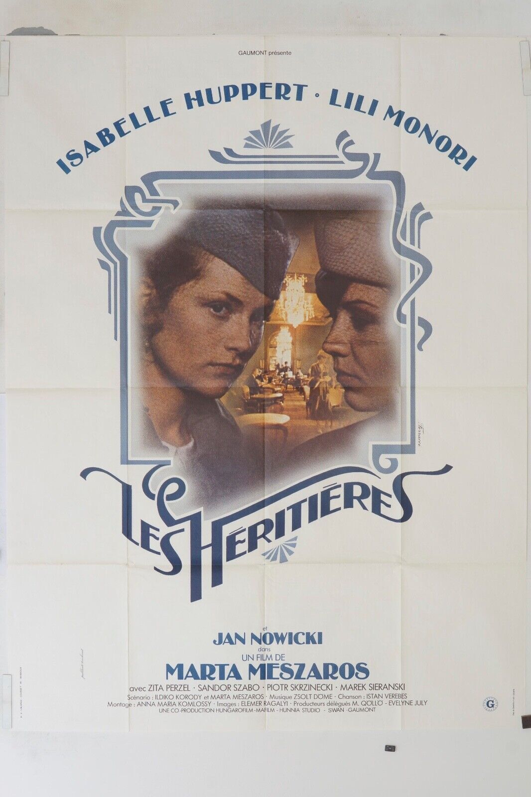 LES HÉRITIÈRES  MOVIE POSTER ORIGINAL 120x160 ISABELLE HUPPERT