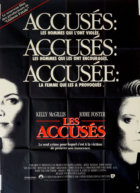 LES ACCUSÉS  KELLY MCGILLIS MOVIE POSTER ORIGINAL 120x160