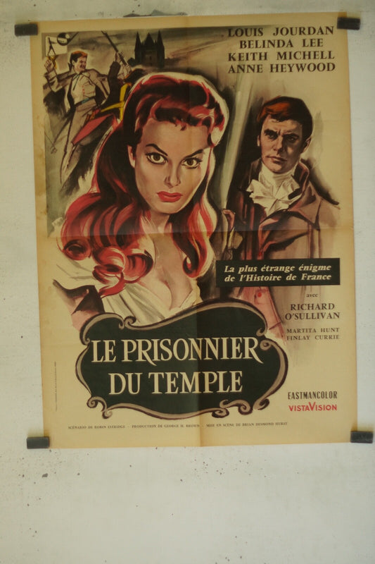 LE PRISONNIER DU TEMPLE MOVIE POSTER ORIGINAL (60X80) LOUIS JOURDAN – BELINDA