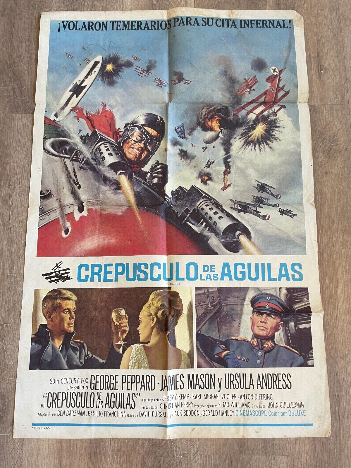 CREPUSCULO DE LAS AGUILAS ORIGINAL MOVIE POSTER (70X100) GEORGE PEPPARD