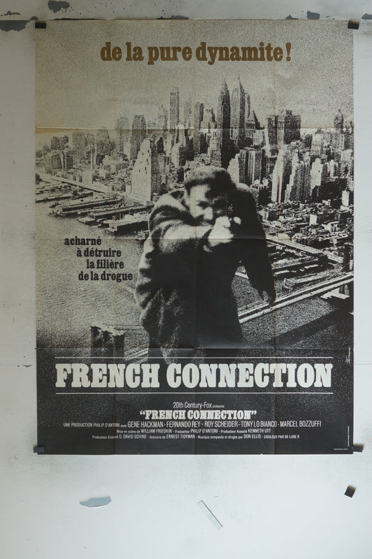 FRENCH CONNECTION MOVIE POSTER ORIGINAL 120x160 GENE HACKMAN