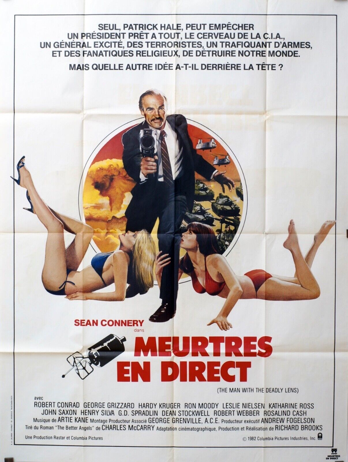 MEURTRES EN DIRECT POSTER ORIGINAL (120X160) SEAN CONNERY