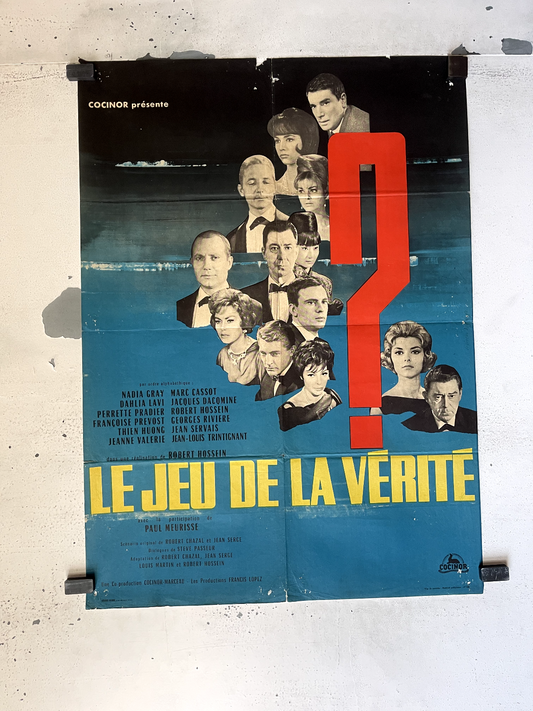 LE JEU DE LA VÉRITÉ ORIGINAL POSTER (60X80) NADIA GRAY – DAHLIA LAVI