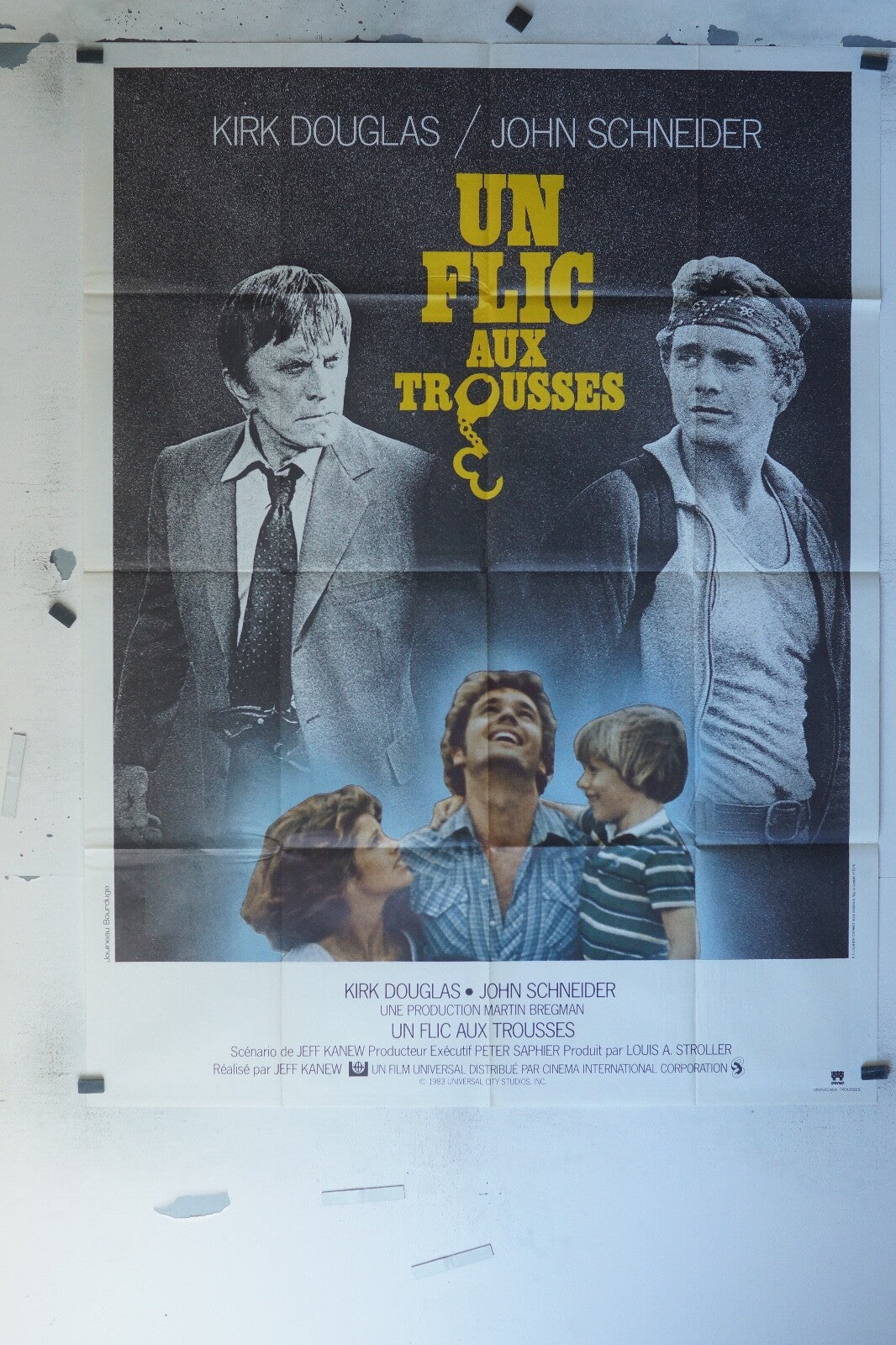 UN FLIC AUX TROUSSES MOVIE POSTER ORIGINAL 120x160 KIRK DOUGLAS