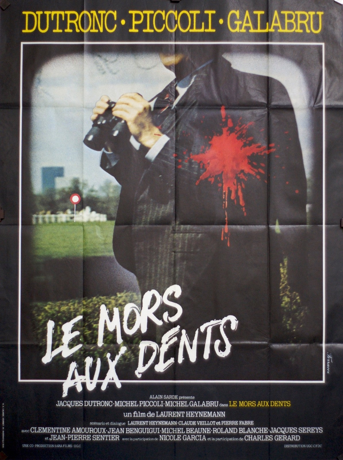 LE MORS AUX DENTS DUTRONC movie poster ORIGINAL 120x160