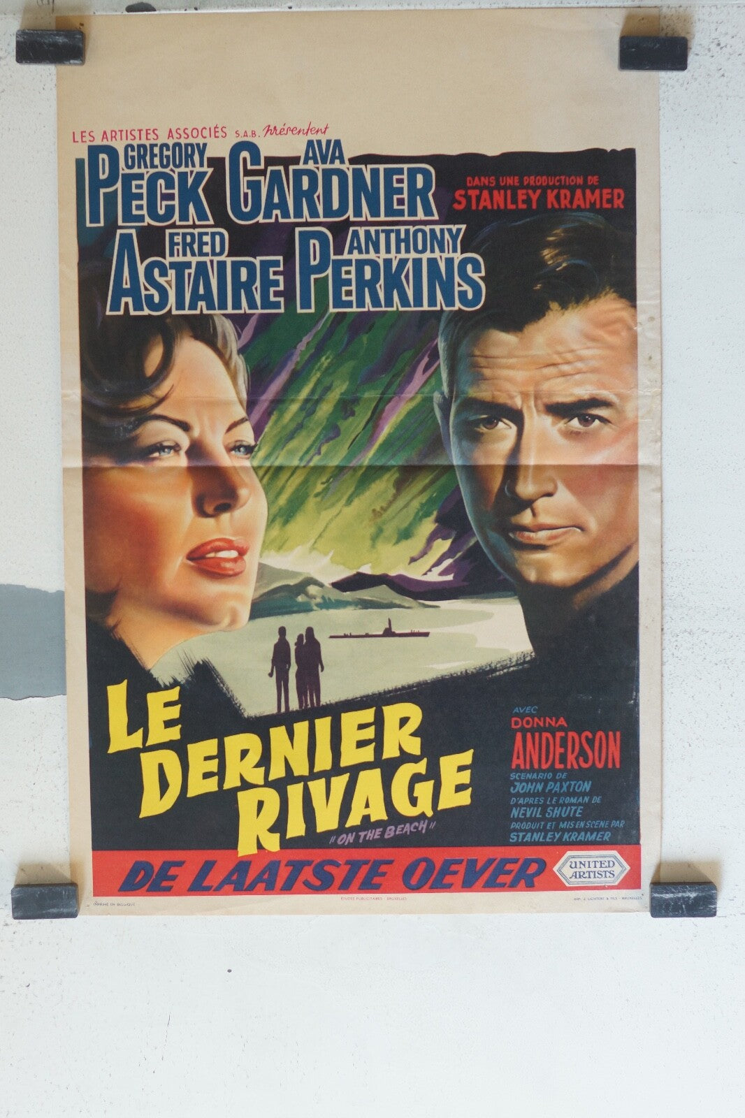 DERNIER RIVAGE (LE) (belge) MOVIE POSTER ORIGINAL 53x36 Gregory Peck 