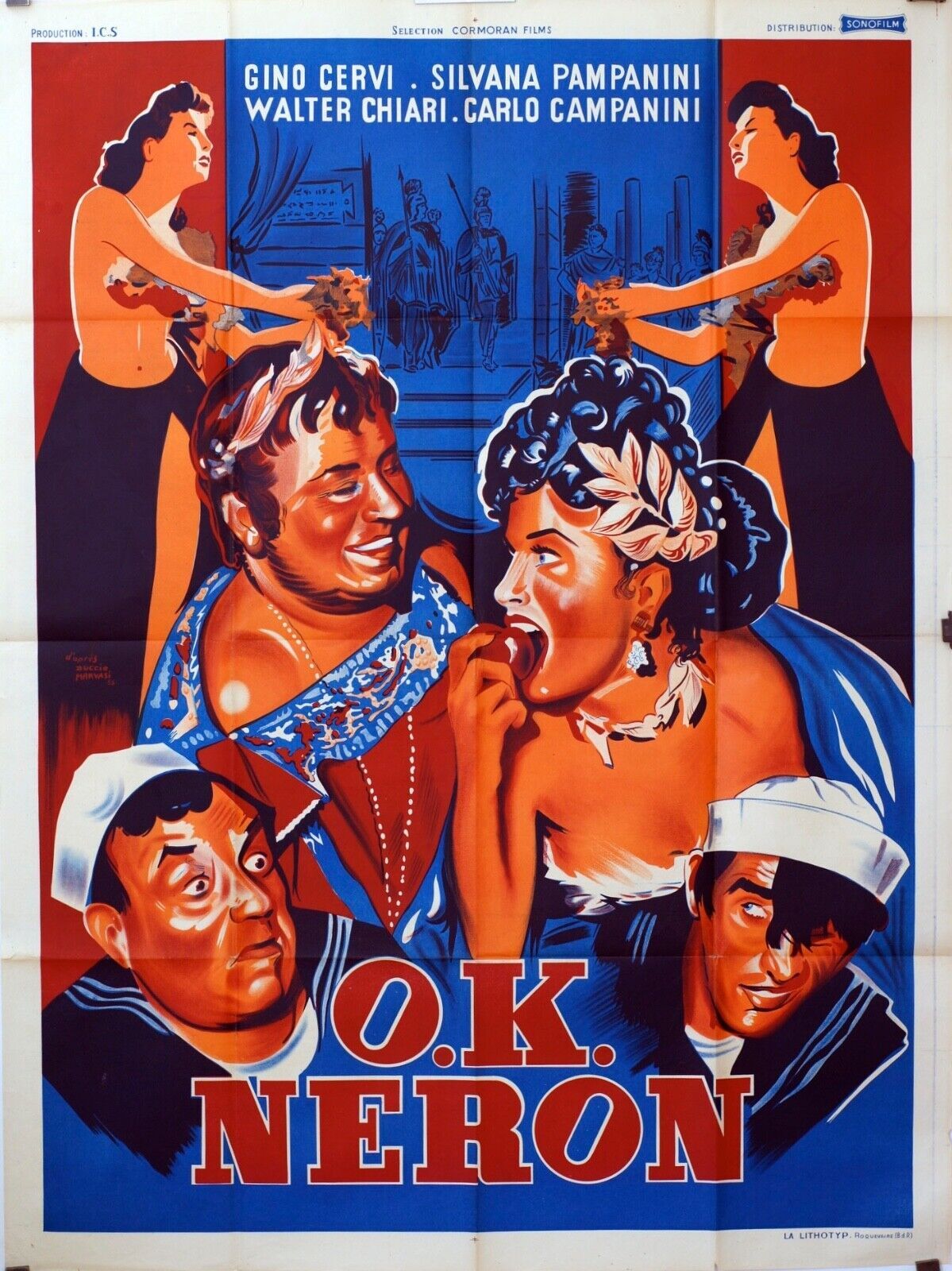 OK NERON MOVIE POSTER ORIGINAL  (120X160)  GINO CERVI