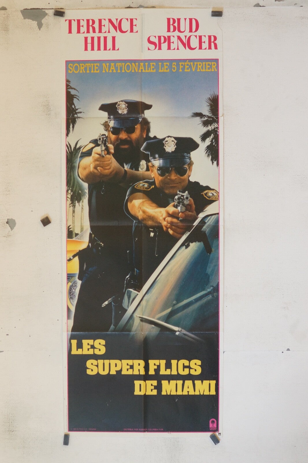LES SUPER FLICS DE MIAMI MOVIE POSTER 58X143 CAMILLA SOEBERG, DUSAN MAKAVEJEV