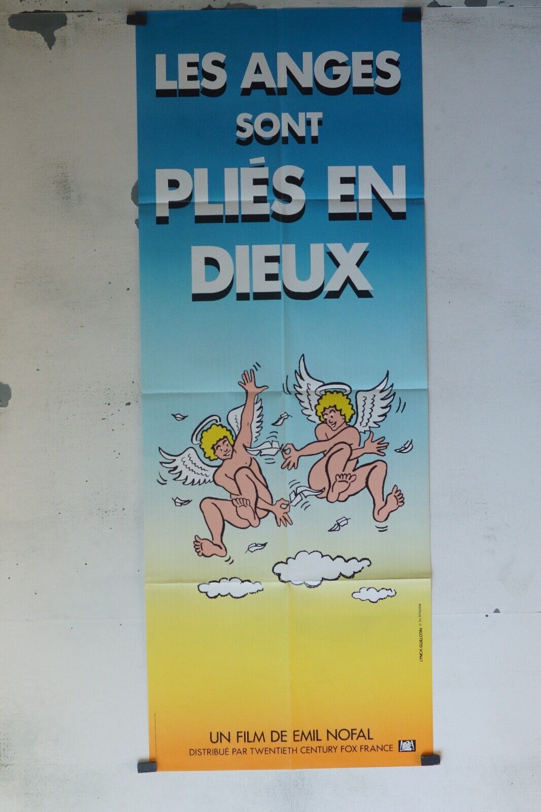 LES ANGES SONT PLIÉS EN DIEUX MOVIE POSTER ORIGINAL 60x160 EMIL NOFAL