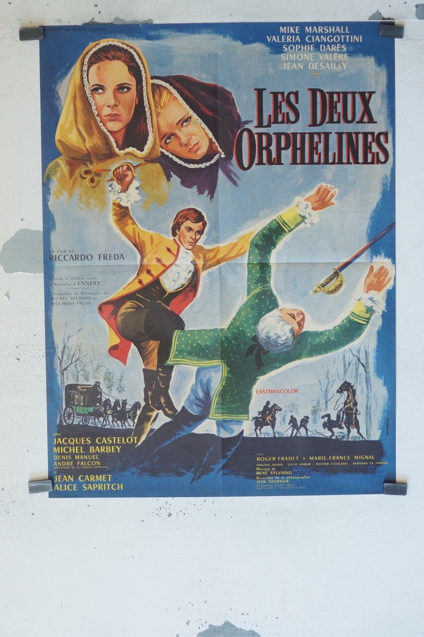LES DEUX ORPHELINES MOVIE POSTER ORIGINAL (60X80) MIKE MARSHALL – VALERIA CIANGO