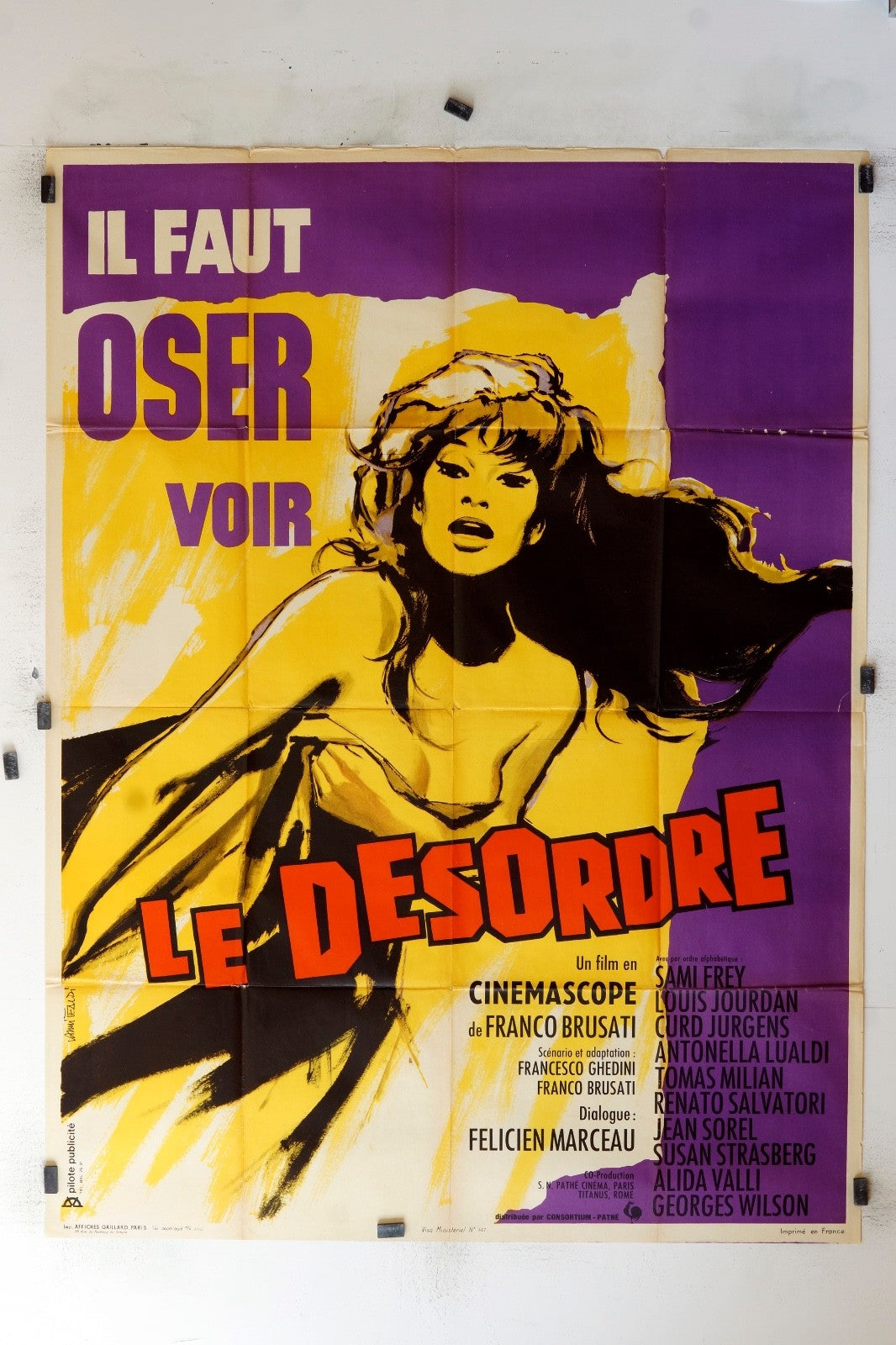 LE DÉSORDRE FRANCO BRUSATI MOVIE POSTER ORIGINAL (120x160)