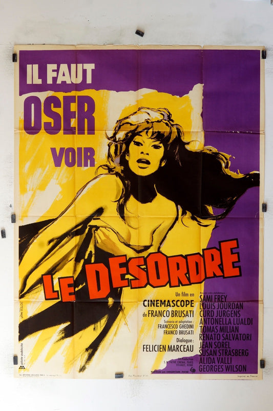 LE DÉSORDRE FRANCO BRUSATI MOVIE POSTER ORIGINAL (120x160)