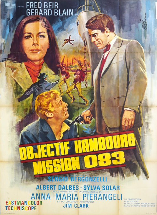 OBJECTIF HAMBOURG MISSION 083 FRED BEIR MOVIE POSTER ORIGINAL 120x160