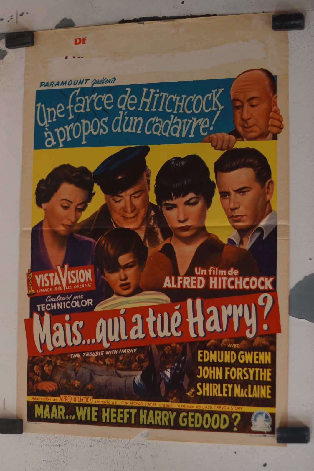 MAIS .. QUI A TUE HARRY ? (poster belge) ORIGINAL 30x55
