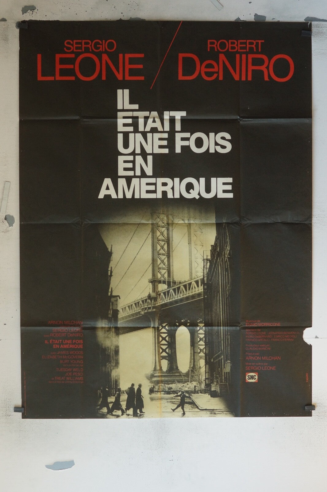 IL ETAIT UNE FOIS EN AMÉRIQUE POSTER ORIGINAL 120x160 SERGIO LÉONE