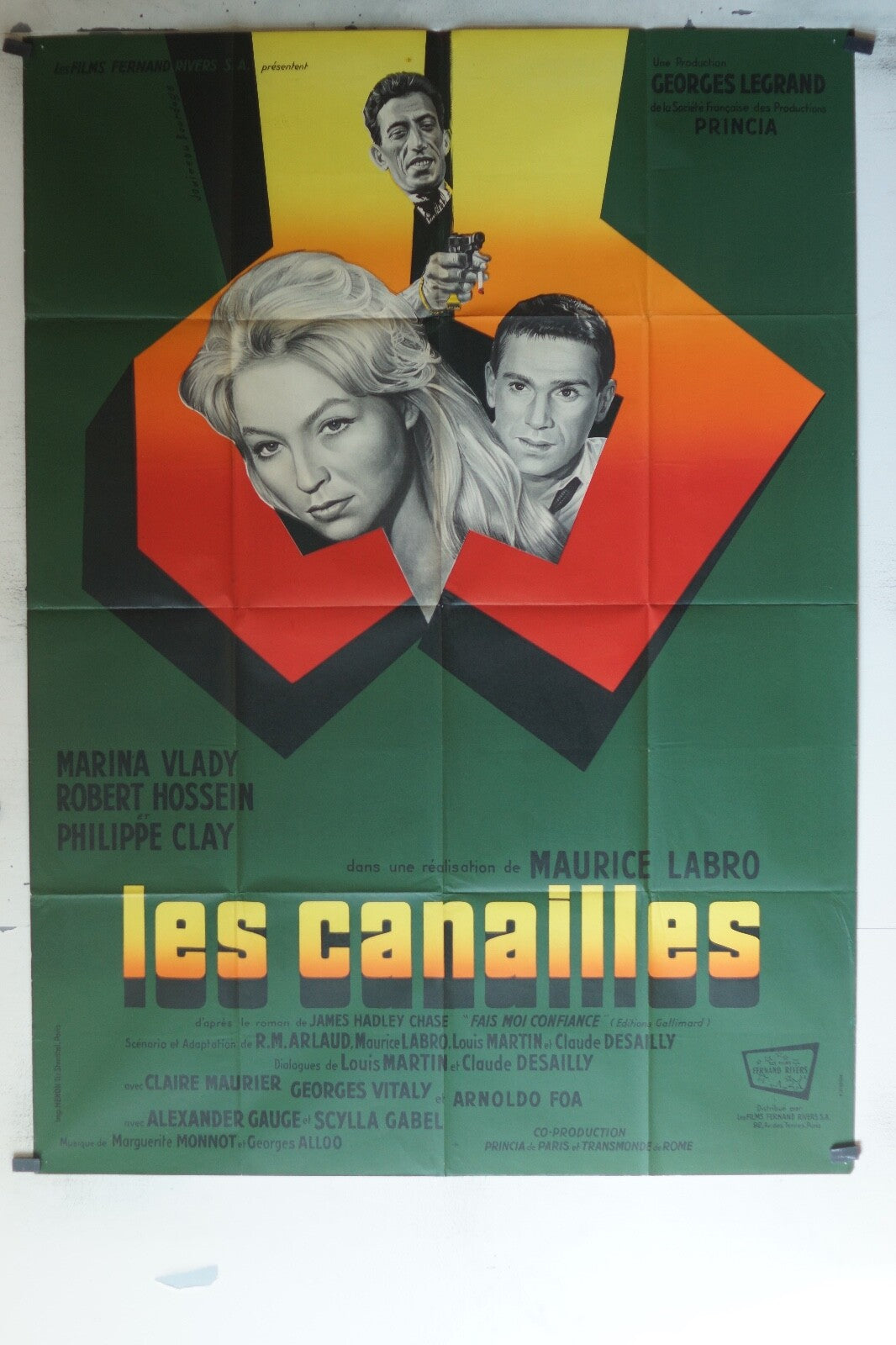 CANAILLES (LES) ORIGINAL MOVIE POSTER 120x160 Marina Vlady , Robert Hossein 