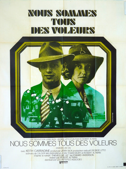 NOUS SOMMES TOUS DES VOLEURS MOVIE POSTER ORIGINAL 120x160 KEITH CARRADINE
