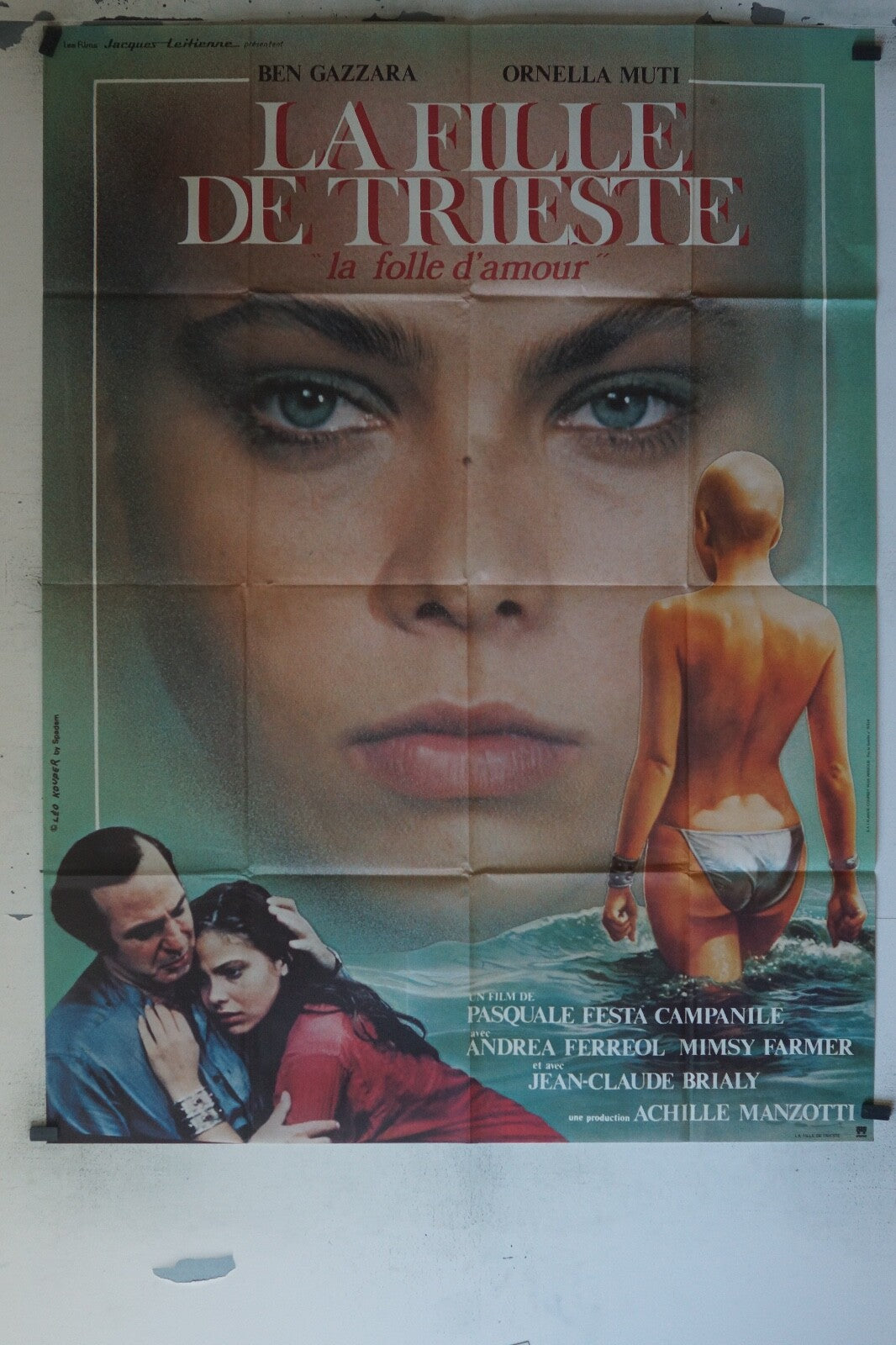 LA FILLE DE TRIESTE POSTER ORIGINAL 120x160 BEN GAZZARA