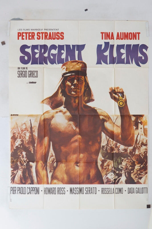 SERGENT KLEMS POSTER ORIGINAL 120x160 PETER STRAUSS