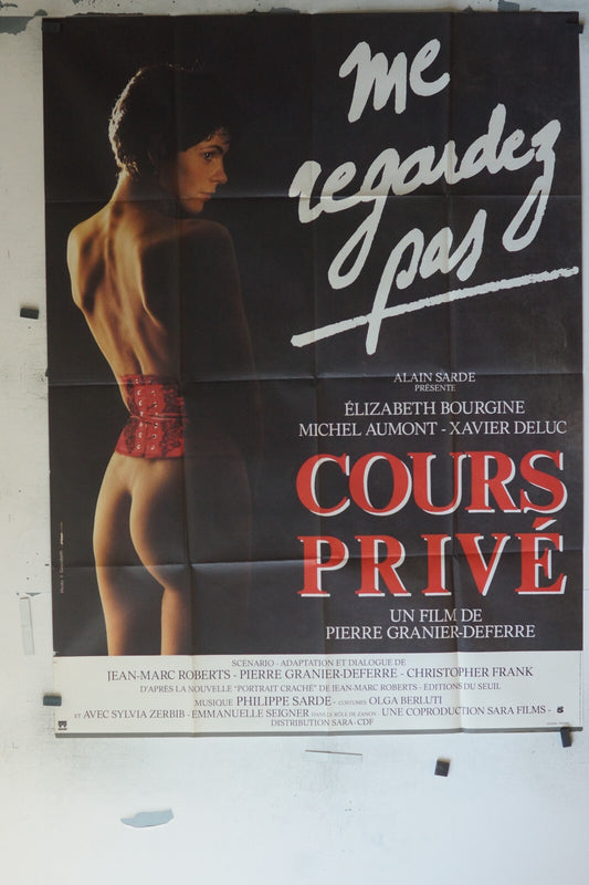 COURS PRIVÉ MOVIE POSTER ORIGINAL 120x160 ELIZABETH BOURGINE