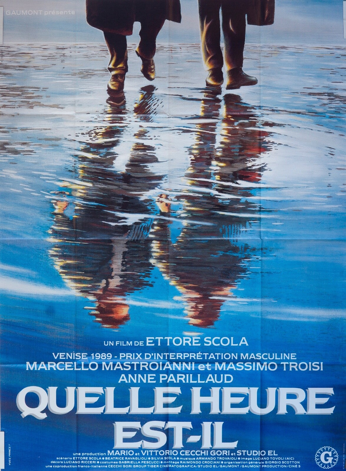 QUELLE HEURE EST-IL ? 120X160 POSTER ORGINAL ETTORE SCOLA